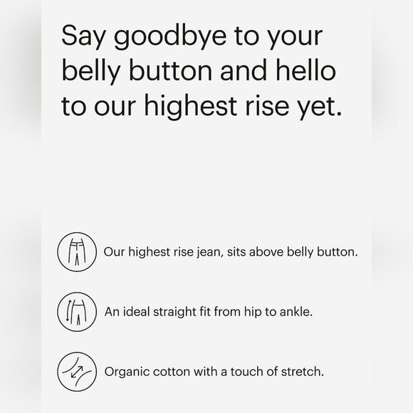 EVERLANE THE WAY HIGH JEAN IN COAL•Size 25&29 LONG•NWT - Picture 10 of 12